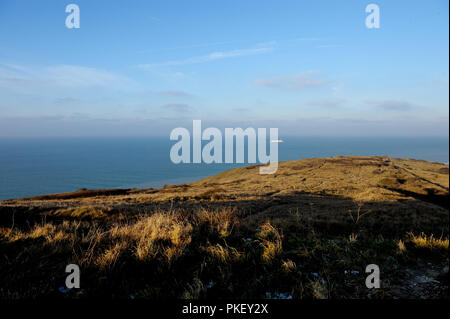 Impressioni di Cap Blanc Nez e i suoi dintorni, un capo sulla Côte d'Opale, nel Pas-de-Calais département, Francia settentrionale (Francia, 26/12/2008) Foto Stock