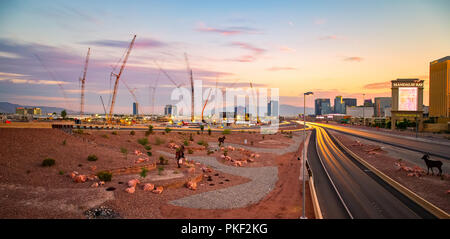 Las Vegas Raiders Stadium futura casa di predatori. Foto Stock