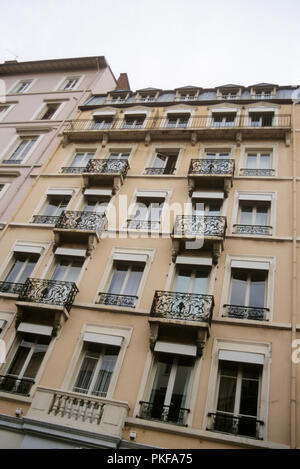 La casa sul Cours de Verdun Recamier nr. 3 a Lione dove musicista francese Jean Michel Jarre crebbe con i suoi nonni a Lione (Francia, 16/03/2 Foto Stock