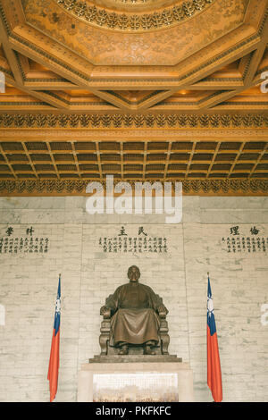 Chiang Kai Shek Memorial Hall Taipei Taiwan statua Square Foto Stock