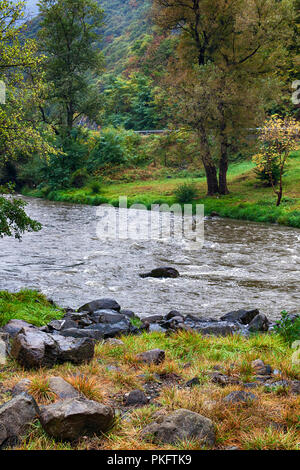 Lo splendido paesaggio di stream da qualche parte in Serbia Foto Stock