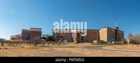 PRETORIA, SUD AFRICA, 31 luglio 2018: Panorama della chiesa olandese riformata Moreletta Park di Pretoria nel Gauteng Foto Stock