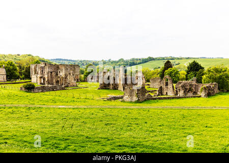Sant'Agata Easby Abbey Richmond Yorkshire Regno Unito, Sant'Agata Abbey, Easby, rovine, la rovina, rimane, Easby Abbey, monastero, costruzioni abbandonate UK, Regno Unito, Foto Stock