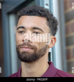 Brentwood Essex, 13 settembre 2018 West Ham Defenopens una nuova sala sportiva a Becket Scuola chiavi Brentwood, Essex. Credit Ian Davidson/Alamy Live News Foto Stock