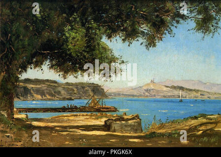 Guigou Paul Camille - Tamaris dal mare a Saint-Andre nei pressi di Marsiglia Foto Stock
