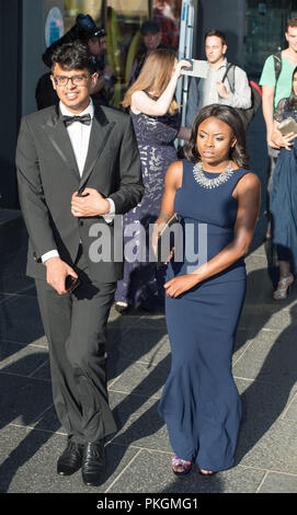 Edimburgo, 26 maggio 2017. Gli ospiti arrivano per il Sir Tom Hunter Foundation cena dove ex presidente Barak Obama parla come oratore ospite. Foto Stock