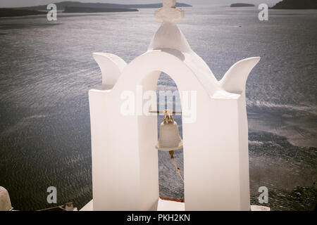 Decorazione tradizionale elemento nel villaggio di Oia - Santorini Island, Grecia Foto Stock