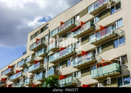 Nuovi appartamenti e appartamenti costruiti nella tenuta, Stodulky, Praga, appartamento Repubblica Ceca Foto Stock