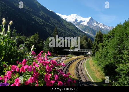 Mer de Glace in Francia Foto Stock