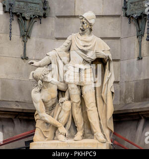 Barcellona è la capitale e la più grande città della Catalogna Foto Stock