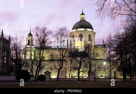 St Anne's Chiesa vicino Wilanow Palace di Varsavia in Polonia. Marzo 2008 Foto Stock