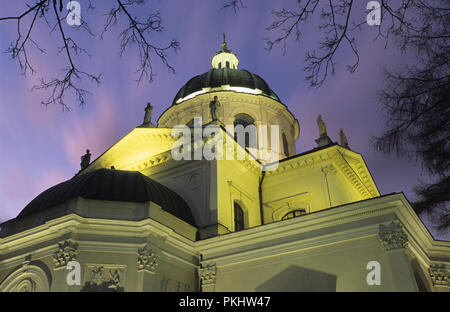 St Anne's Chiesa vicino Wilanow Palace di Varsavia in Polonia. Costruito 1780s foto scattata Marzo 2008 Foto Stock