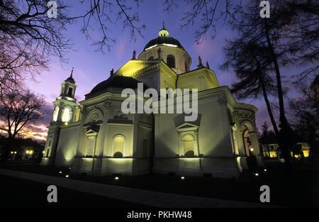 St Anne's Chiesa vicino Wilanow Palace di Varsavia in Polonia. Marzo 2008 Foto Stock