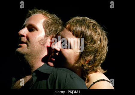 "Tromperie Theatre Workshop di Dirk Opstaele (Leporello) presso il National 'Landjuweel' amateur Theatre Festival di Gand (Belgio, 02/11/2007) Foto Stock