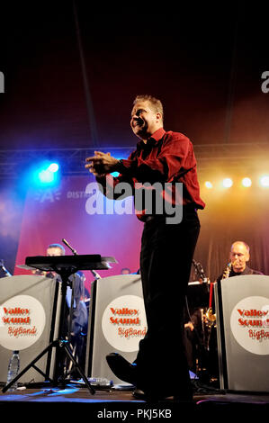 La Valle Sound Big Band eseguendo sulla liberazione festeggiamenti in Anversa (Belgio, 05/09/2008) Foto Stock