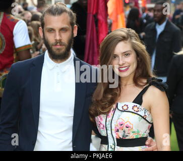 Il Festival Premiere mondiale a Cineworld Leicester Square, Londra lunedì 13 agosto 2018 dotate di: Chris Overton, Rachel Shenton dove: Londra, Regno Unito quando: 13 Ago 2018 Credit: WENN.com Foto Stock