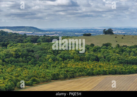 Vista dalla Coombe Hill in Chilterns Buckinghamshire, Inghilterra Regno Unito Regno Unito Foto Stock