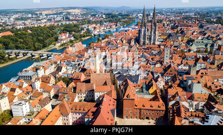 Ratisbona, Baviera, Germania Foto Stock
