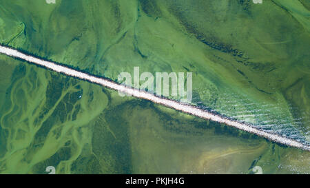 Vista aerea del a Provincetown Causeway, a Provincetown, MA, Stati Uniti d'America Foto Stock
