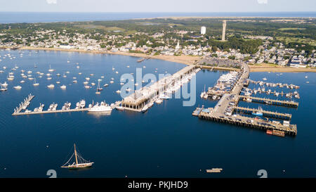 Mcmillan Pier, a Provincetown, MA, Stati Uniti d'America Foto Stock