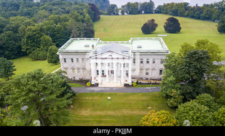 Mulini Mansion, Staatsburgh sito storico dello Stato, Hyde Park, New York, Stati Uniti d'America Foto Stock
