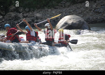 Bhotekoshi rafting, Nepal Foto Stock