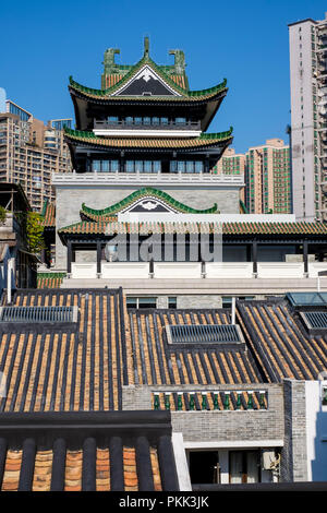 Il Cantonese opera museo a Guangzhou, nella provincia di Guangdong e la costruzione della città Foto Stock