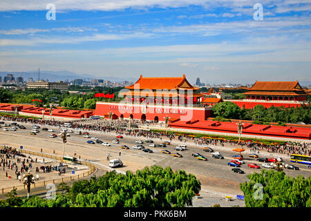 La piazza tiananmen Foto Stock