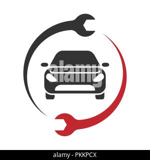 Auto Service Logo. Riparazione auto icona. EPS 10 Illustrazione Vettoriale