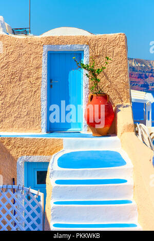 Casa a Santorini, Grecia Foto Stock