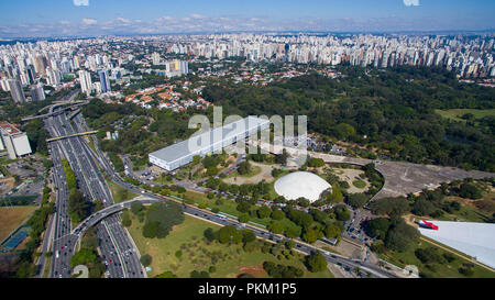 Vista panoramica della città di San Paolo. Brasile. Foto Stock