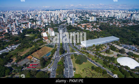 Vista panoramica della città di San Paolo. Foto Stock