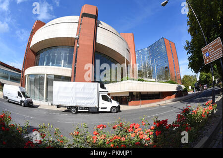 I letti di rose da harrogate conference center Yorkshire Regno Unito Foto Stock