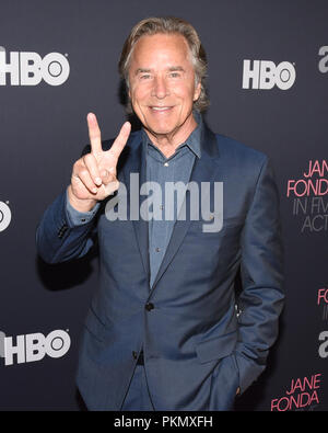 Westwood Village, Stati Uniti d'America. Xiii Sep, 2018. Don Johnson assiste il Los Angeles premiere di HBO "Jane Fonda in cinque atti' al museo del martello in Westwood Village, la California il 13 settembre 2018. Credito: la foto di accesso/Alamy Live News Foto Stock