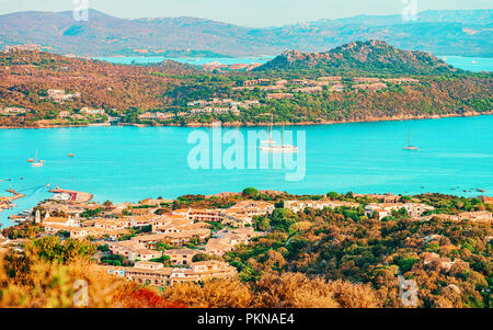 Porto Rotondo sul Golfo Aranci in Costa Smeralda Sardegna in Italia Foto Stock