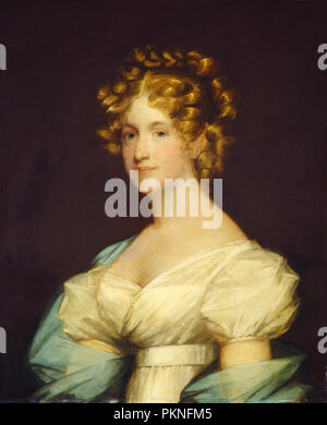 Charlotte Morton Dexter (Sig.ra Andrew Dexter). Data: 1808/c. 1825. Dimensioni: complessivo: 74,2 x 60,2 cm (29 3/16 x 23 11/16 in.) incorniciato: 92,4 x 80 x 5,4 cm (36 3/8 x 31 1/2 x 2 1/8 in.). Medium: Olio su legno. Museo: National Gallery of Art di Washington DC. Autore: Gilbert Stuart, completato da un artista sconosciuto. Foto Stock