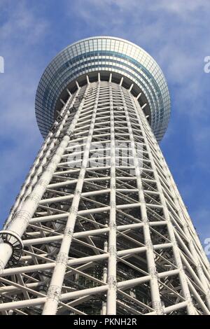 TOKYO, Giappone - 30 novembre 2016: Skytree tower a Tokyo in Giappone. La 634m di altezza della torre di radiodiffusione è il secondo edificio più alto del mondo. Foto Stock