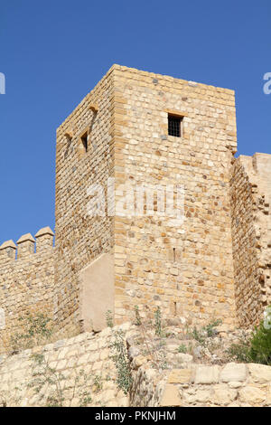 Antequera nella regione Andalusia di Spagna. Alcazaba castello nella tipica cittadina spagnola. Foto Stock