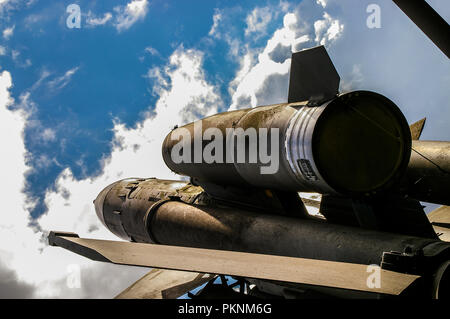 Bristol Bloodhound, missile terra-aria britannico sviluppato durante gli anni '1950 come principale arma di difesa aerea del Regno Unito, ed era in servizio su larga scala Foto Stock