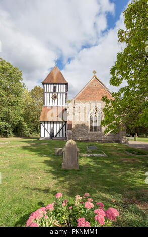 Il legno a Chiesa di San Pietro a Pirton, Worcestershire, England, Regno Unito Foto Stock