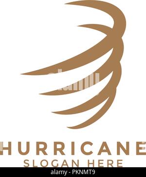 Turbine Hurricane Icona logo modello di progettazione di grafica vettoriale Illustrazione Vettoriale