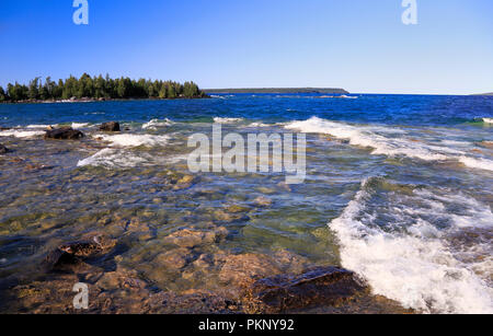 Bruce Peninsula National Park, Lago Huron in Georgian Bay, Canada Foto Stock