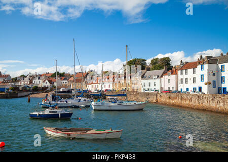 St Monans Harbour in Fife Scozia. Foto Stock