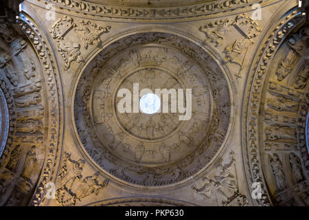 Siviglia, Spagna - 19 Giugno 2017: Soffitto, archi e pilastri della chiesa gotica a Siviglia, Spagna, Europa. La Cattedrale di Siviglia, noto anche come Cathed Foto Stock