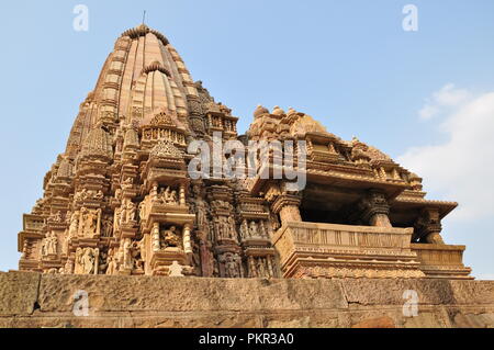 I templi di Khajuraho, India Foto Stock