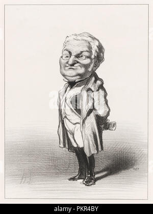 Adolphe Thiers. Data: 1848. Medium: litografia. Museo: National Gallery of Art di Washington DC. Autore: Honoré Daumier. Foto Stock