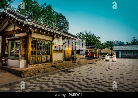 Seoul, Corea del Sud - 11 Maggio 2017: Il Museo del Folklore Nazionale di Corea nel Palazzo Gyeongbokgung. Foto Stock