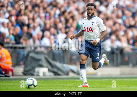 Londra, Regno Unito. Il 15 settembre 2018. Danny Rose del Tottenham Hotspur durante il match di Premier League tra Tottenham Hotspur e Liverpool allo Stadio di Wembley a Londra, Inghilterra il 15 settembre 2018. Foto di Salvio Calabrese. Xv Sep, 2018. Credit: AFP7/ZUMA filo/Alamy Live News Foto Stock