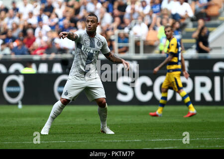 Milano, Italia. 15 Settembre, 2018. Radja Nainggolan di FC Internazionale in azione durante la Serie A match tra FC Internazionale e Parma Calcio. Credito: Marco Canoniero/Alamy Live News Foto Stock