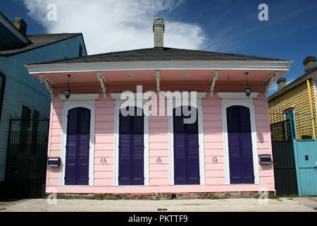 Tipiche Case in historica center di New Orleans Foto Stock